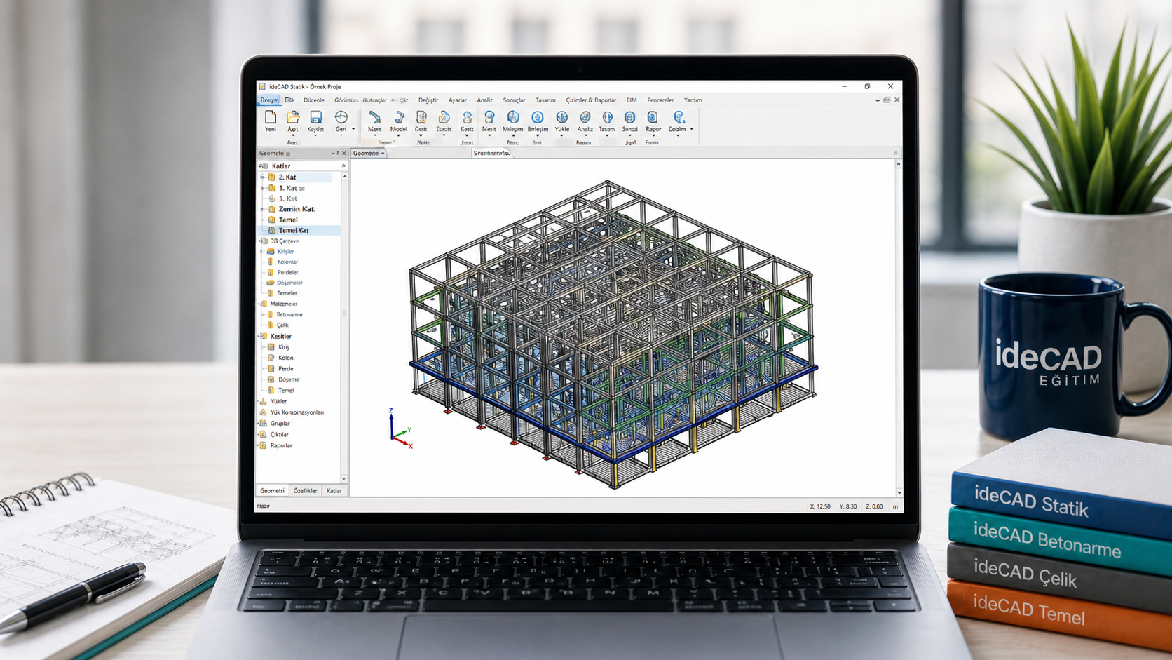 ideCAD ile Betonarme Yapı Tasarımı